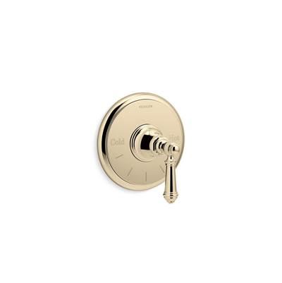 Artifacts MasterShower temperature control valve trim with lever handle by Kohler