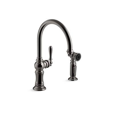 Artifacts Single-handle kitchen sink faucet with two-function sprayhead by Kohler