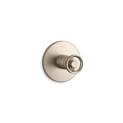 Components MasterShower temperature control valve trim with Industrial handle by Kohler