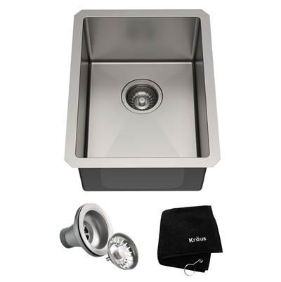 Standart PROE 14-inch 16 Gauge Undermount Single Bowl Stainless Steel Kitchen Bar Sink by Kraus