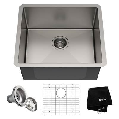 Standart PROE 21-inch 16 Gauge Undermount Single Bowl Stainless Steel Kitchen Sink by Kraus