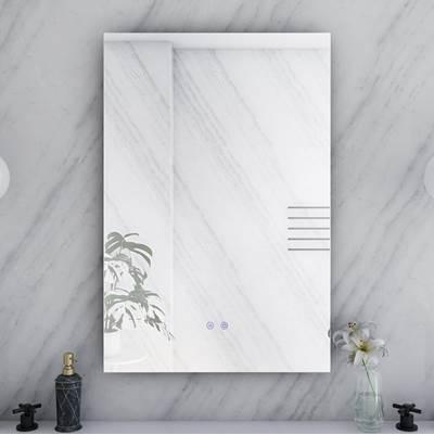 24 by 36 Inch Rectangle Lighted Mirror with Color Change & Anti-Fog by Maidstone