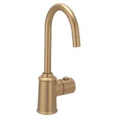 Bronzed gold (bzg) one-handle undermount beverage faucet by Moen