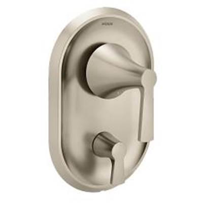 Brushed nickel Posi-Temp(R) with diverter valve trim by Moen