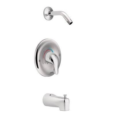Chrome Posi-Temp(R) tub/shower by Moen