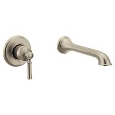 Dartmoor 1H Wall Mount Tub Filler, Brushed Nickel by Moen