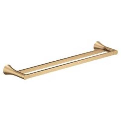Bronzed Gold (Bzg) Double Towel Bar by Moen