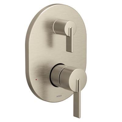 Cia M-CORE 3-Series 2-Handle Shower Trim with Integrated Transfer Valve in Brushed Nickel (Valve Sold Separately) by Moen