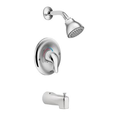 Chateau Single Handle Posi-Temp Tub and Shower Faucet, Valve Included, Chrome by Moen
