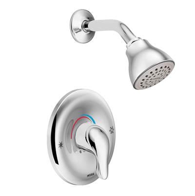 Chateau Single Handle Posi-Temp Shower Faucet, Valve Included, Chrome by Moen