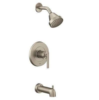 Gibson M-CORE 2-Series Eco Performance 1-Handle Tub and Shower Trim Kit in Brushed Nickel (Valve Sold Separately) by Moen