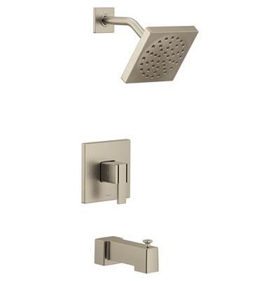 90 Degree M-CORE 3-Series 1-Handle Eco-Performance Tub and Shower Trim Kit in Brushed Nickel (Valve Sold Separately)