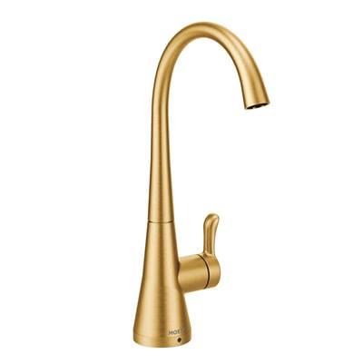 Sip Transitional Cold Water Kitchen Beverage Faucet with Optional Filtration System, Brushed Gold by Moen