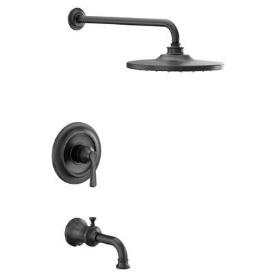 Colinet M-CORE 2-Series Eco Performance 1-Handle Tub and Shower Trim Kit in Matte Black (Valve Sold Separately)
