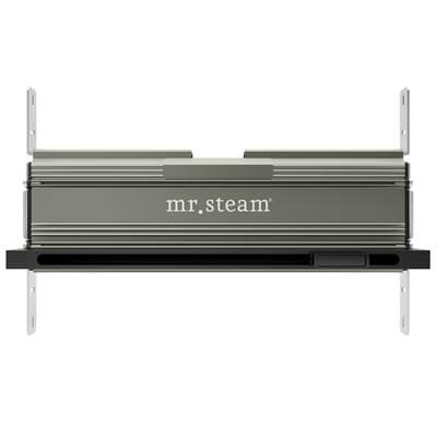 Linear 16 in. W. Steamhead with AromaTherapy Reservoir in Matte Black by Mr. Steam