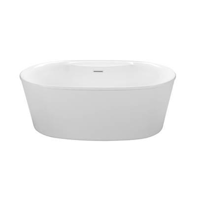 ADEL 2 ACRYLIC CXL FREESTANDING FAUCET DECK AIR BATH ELITE - BISCUIT (57.25X31.5) by MTI Baths