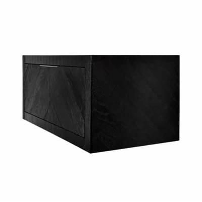 Vintner's Floating Vanity with Drawer in Noir