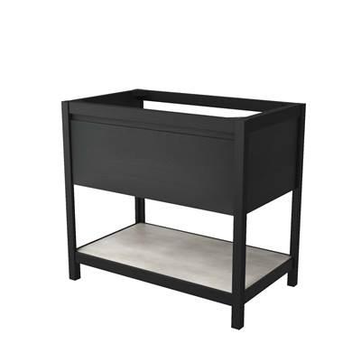 36'' Solace Vanity in Midnight Oak with Ash Shelf by Native Trails