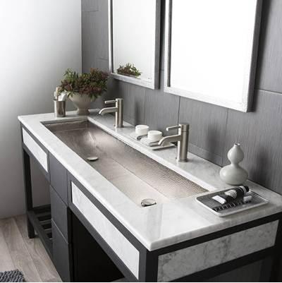Trough 48 in Brushed Nickel by Native Trails