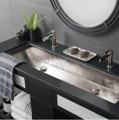 Trough 48 in Polished Nickel