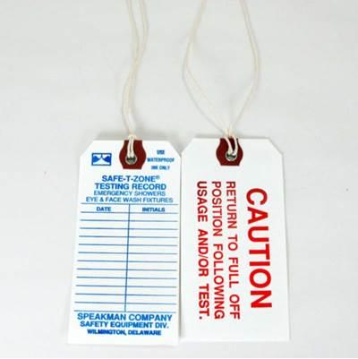 Speakman Maintenance Tags for Safety Products by Speakman