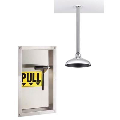 Speakman Lifesaver Ceiling Mounted Vertical Emergency Shower