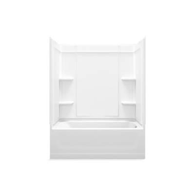 EnsembleE Medley 60'' x 30-1/4'' bath/shower with right-hand above-floor drain by Sterling Plumbing
