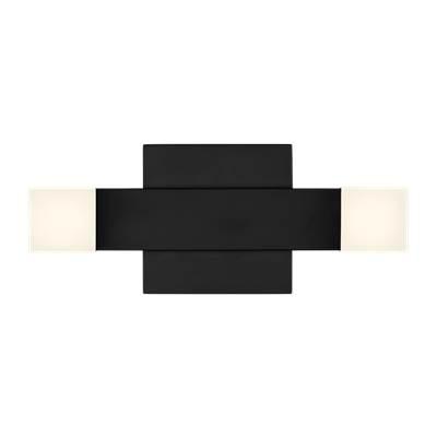 Brander Medium Vanity Midnight Black Bulbs Inc by Visual Comfort Studio Collection