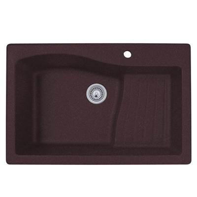QZAD-3322 22 x 33 Granite Drop in Ascend Bowl Sink in Espresso