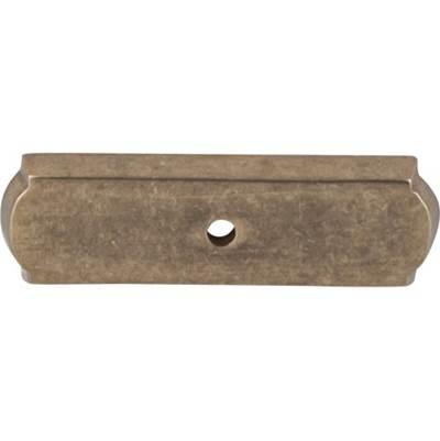 Aspen Rectangle Backplate 2 1/2 Inch Light Bronze by Top Knobs