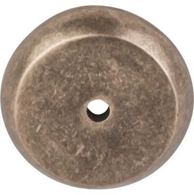 Aspen Round Backplate 1 1/4 Inch Light Bronze by Top Knobs