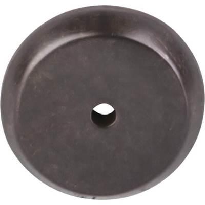 Aspen Round Backplate 1 1/4 Inch Medium Bronze by Top Knobs