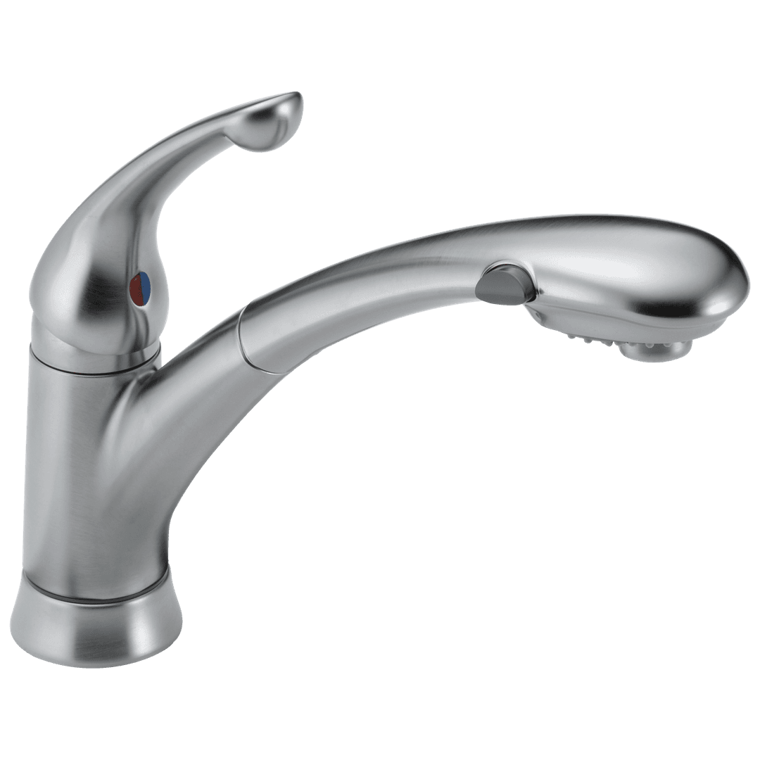 Delta Faucet Signature Pullouts Single Handle - Arctic Stainless by Delta Faucet