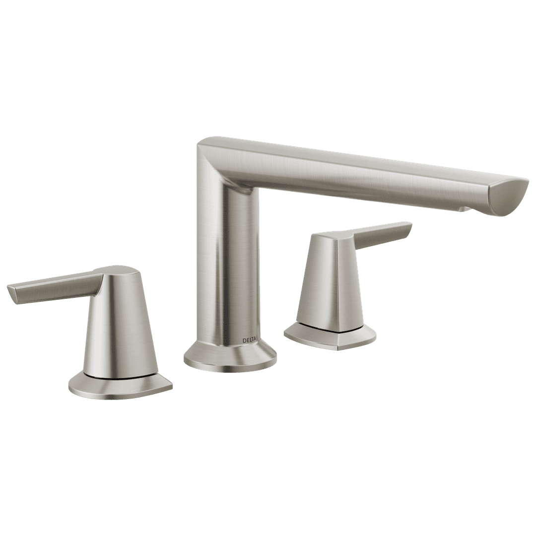 Delta Faucet Galeone 3-hole Roman Tub Trim - Lumicoat - Stainless by Delta Faucet