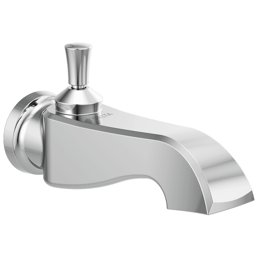 DorvalE Pull-up Diverter Tub Spout - Chrome by Delta Faucet