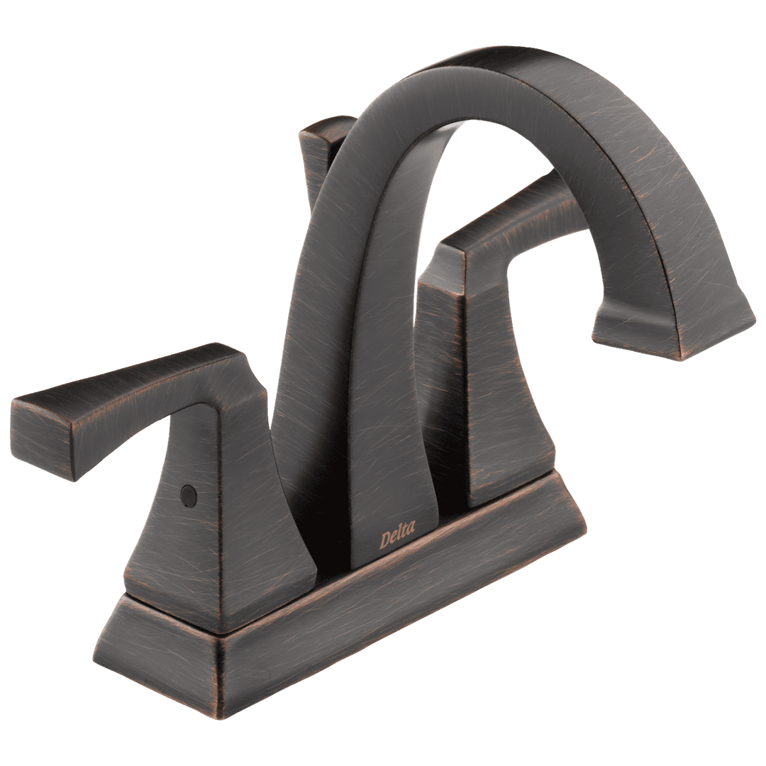 DrydenE Two Handle Centerset Bathroom Faucet - Venetian Bronze by Delta Faucet