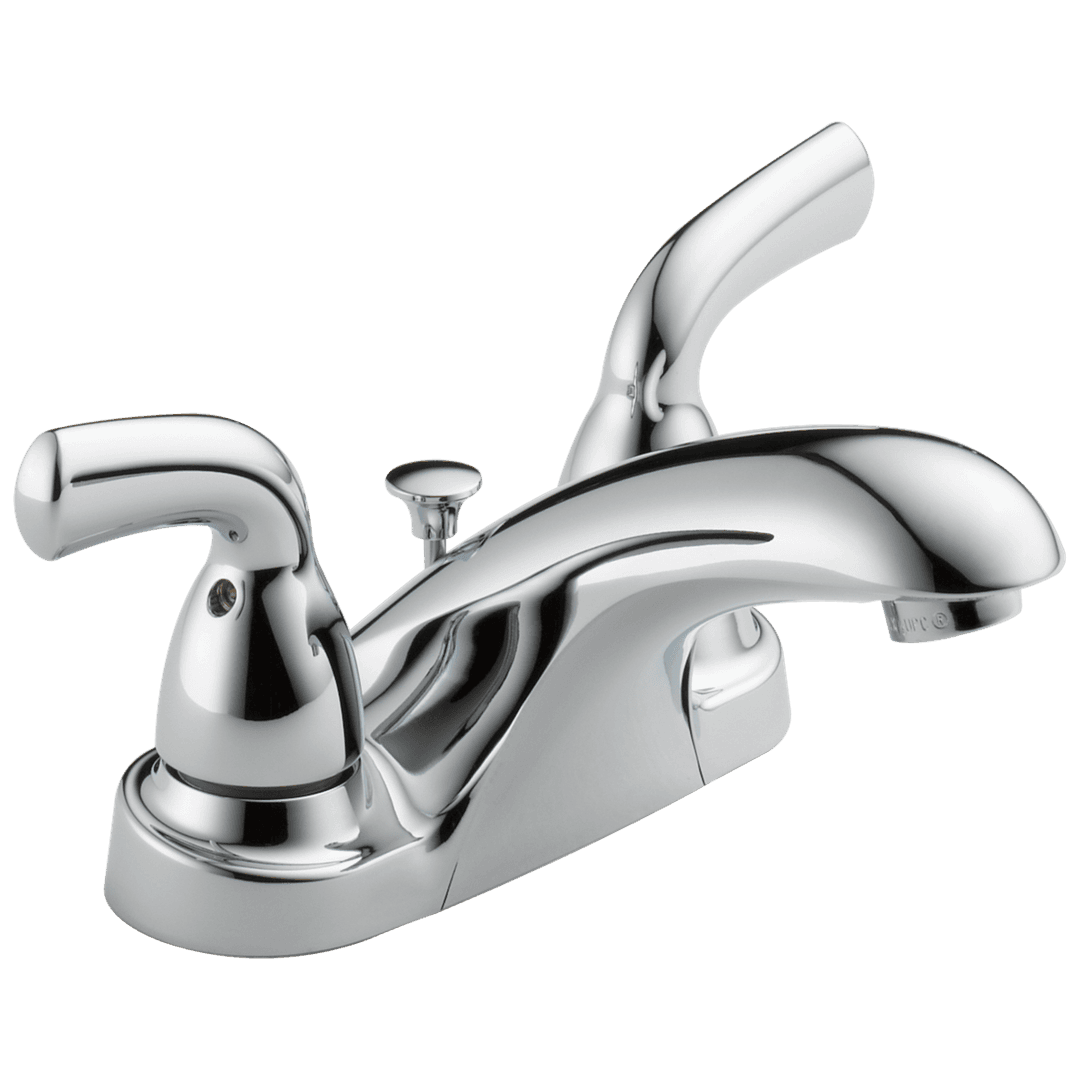 Foundations Two Handle Centerset Bathroom Faucet - Chrome by Delta Faucet