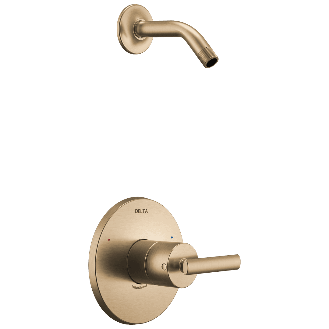 Altado Monitor 14 Series Shower Trim - Less Head Champagne Bronze by Delta Faucet