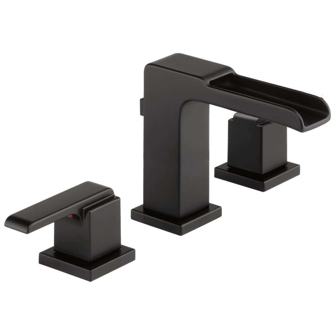 Ara Two Handle Widespread Channel Bathroom Faucet by Delta Faucet