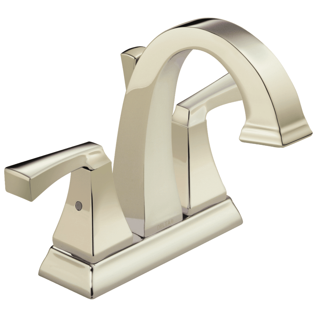 DrydenE Two Handle Centerset Bathroom Faucet - Polished Nickel by Delta Faucet