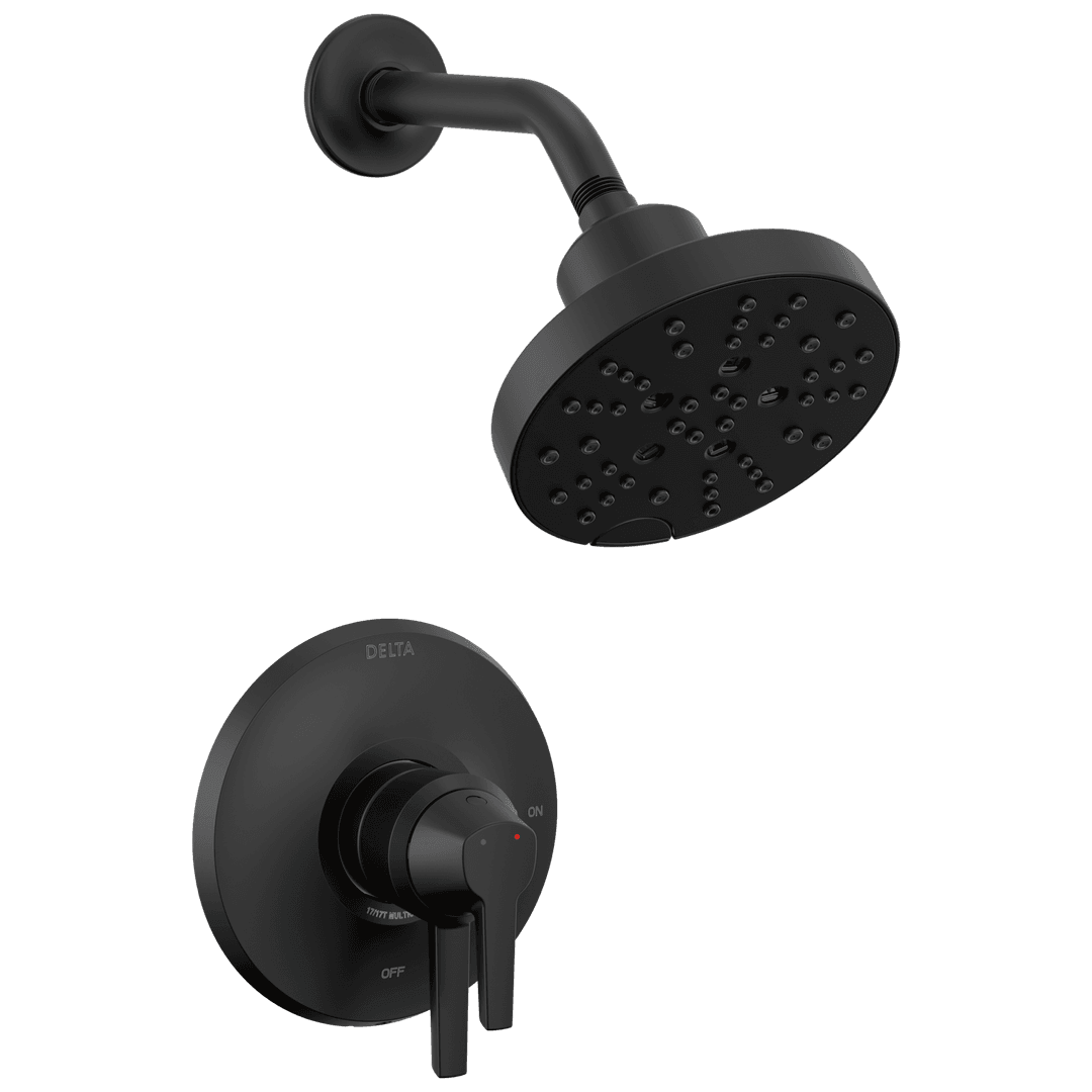 GaleonE 17 Series Shower Trim with H2OKinetic - Matte Black by Delta Faucet