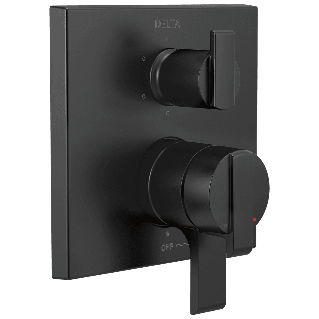 Ara Angular Modern Monitor 17 Series Valve Trim with 6-Setting Integrated Diverter by Delta Faucet