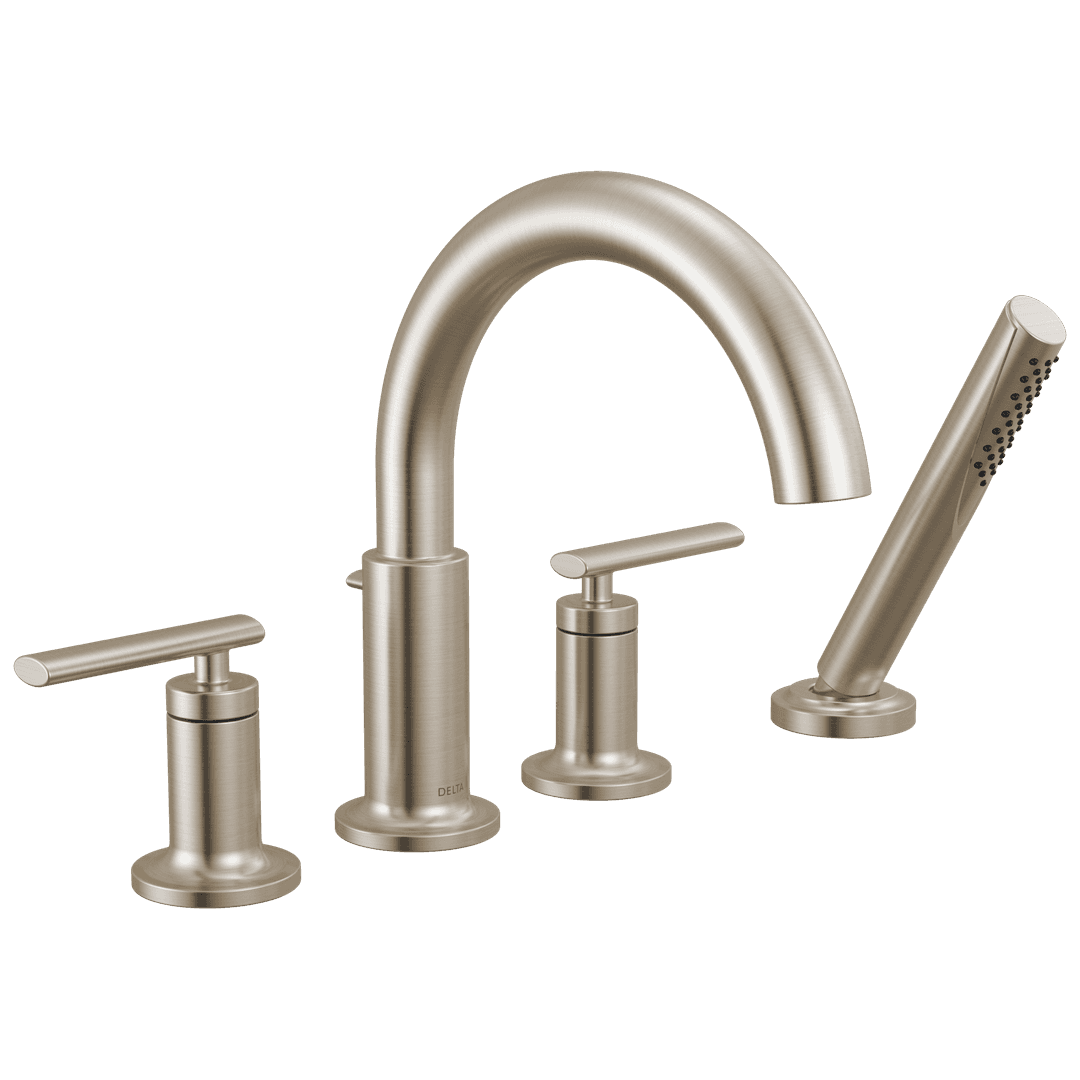 Altado Roman Tub Trim with Hand Shower Stainless by Delta Faucet