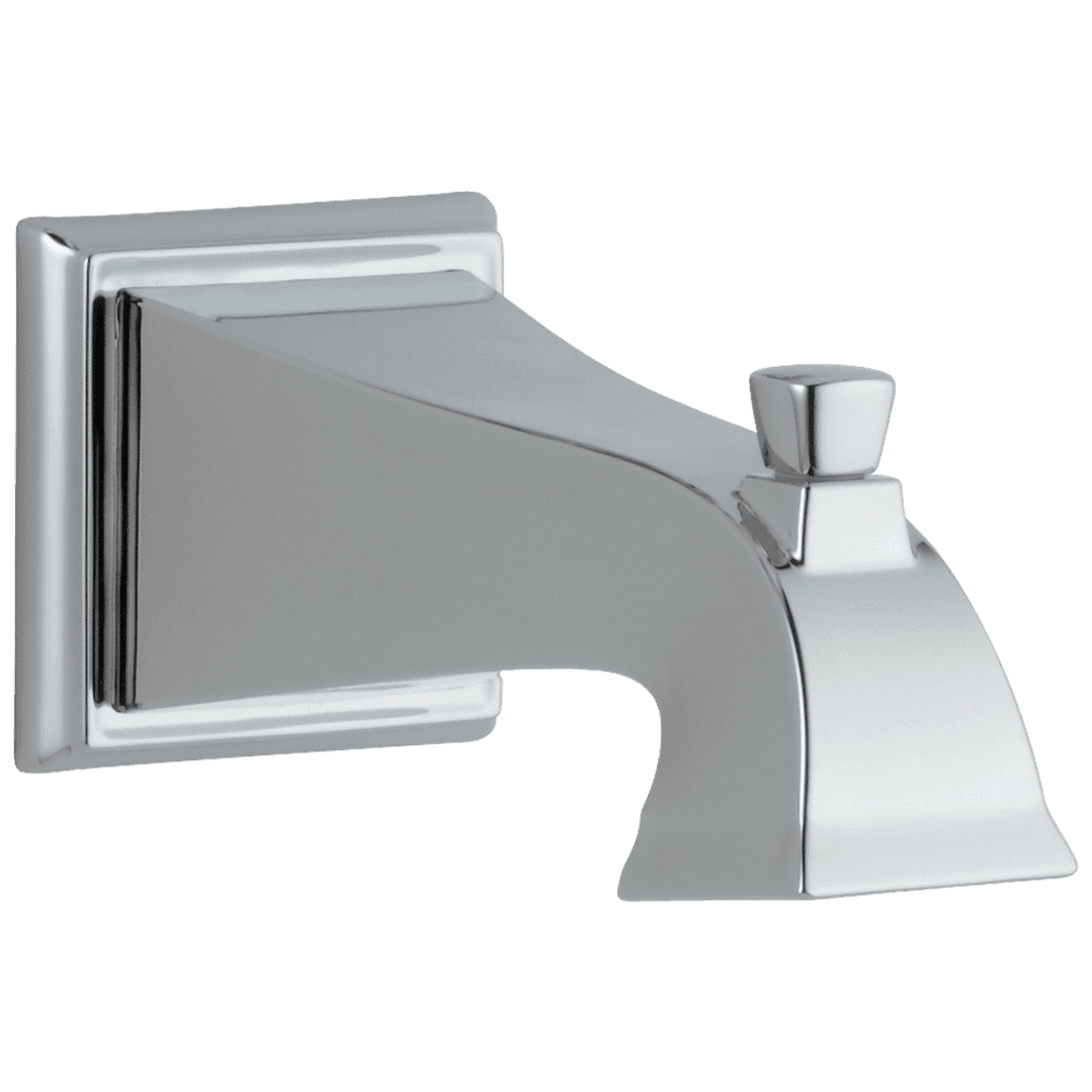 DrydenE Tub Spout - Pull-Up Diverter - Chrome by Delta Faucet