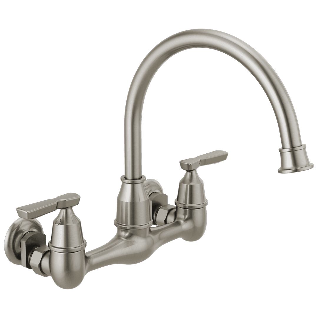 Corin Two Handle Wall Mounted Kitchen Faucet by Delta Faucet