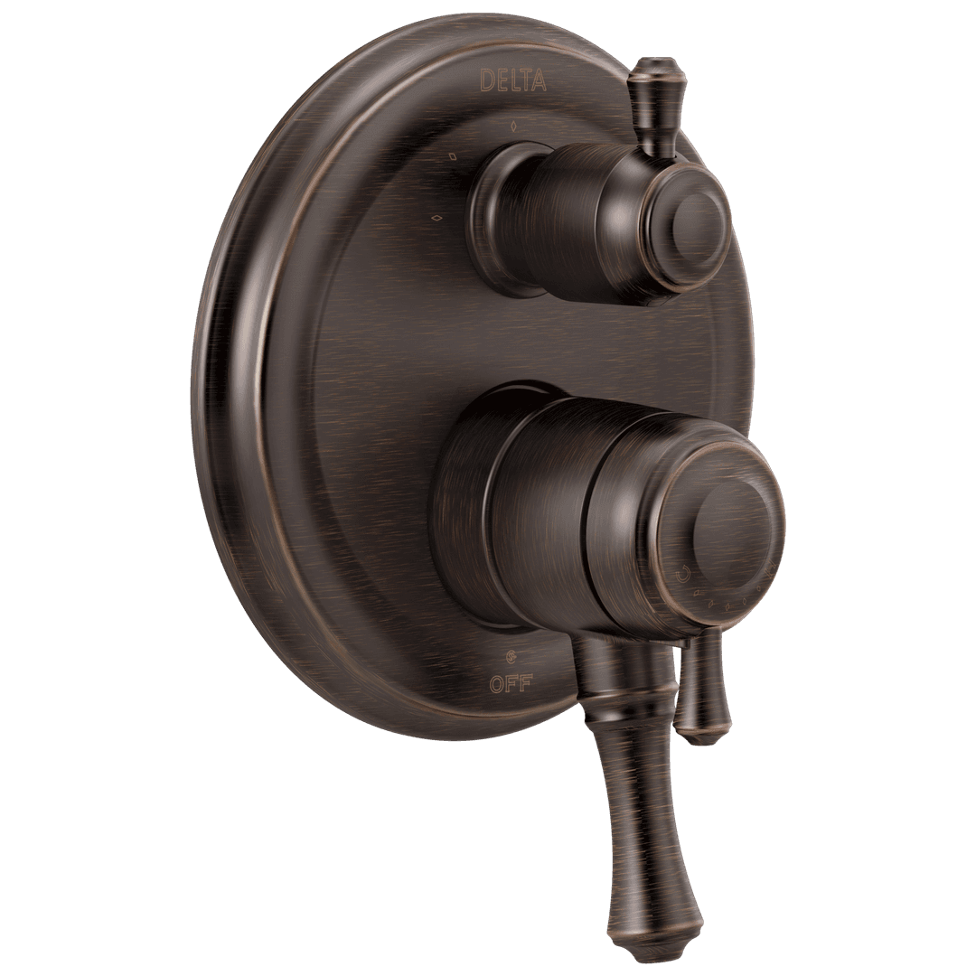 CassidyE Traditional 2-Handle Monitor 17 Series Valve Trim with 3-Setting Integrated Diverter by Delta Faucet
