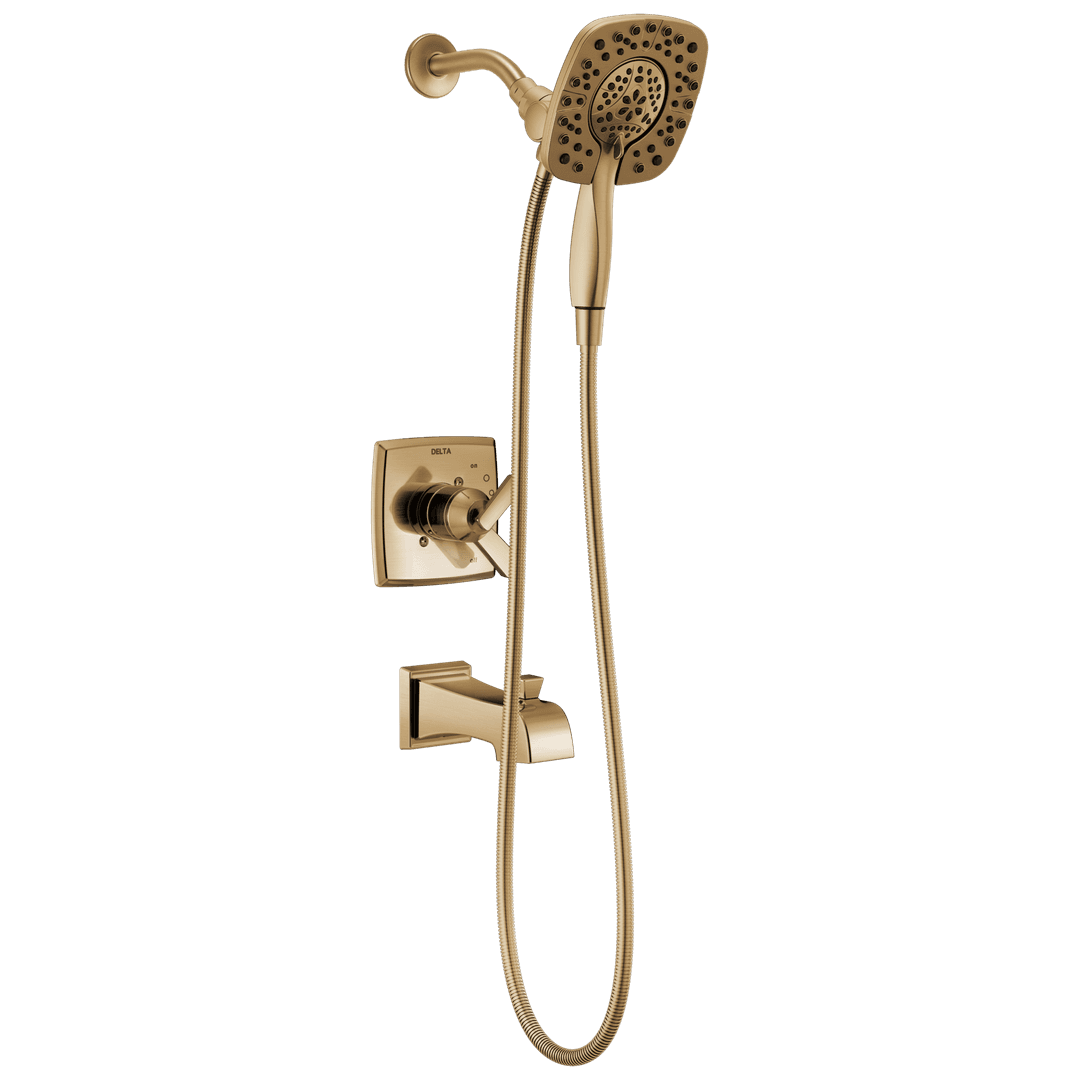 Ashlyn Monitor 17 Series Shower Trim with In2ition Two-in-One Shower Champagne Bronze by Delta Faucet