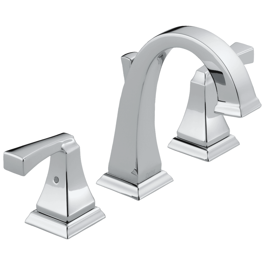 DrydenE Two Handle Widespread Bathroom Faucet - Chrome by Delta Faucet