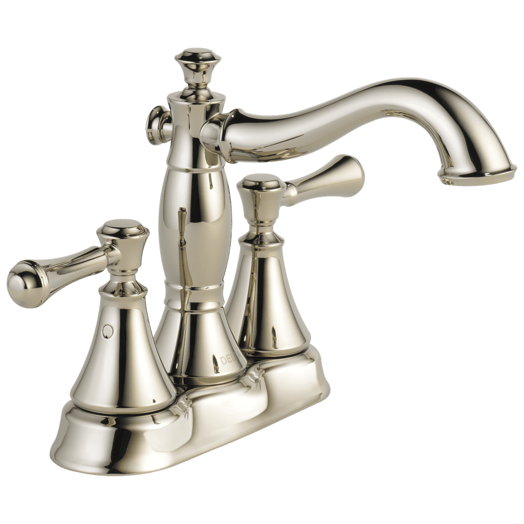 CassidyE Two Handle Centerset Bathroom Faucet - Metal Pop-Up by Delta Faucet