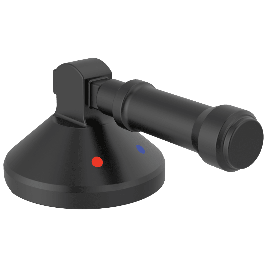 BroderickE 3-Hole Roman Tub w/Hand Shower - Handle Kit-Level by Delta Faucet